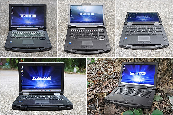 Panasonic Toughbook 56 outdoor display viewability and viewing-angle test