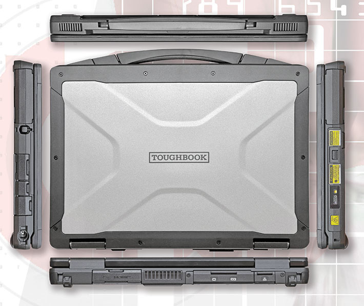 Panasonic Toughbook 56 top and side views