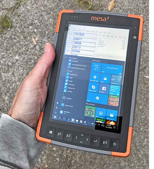 Rugged PC Handhelds and PDAs Juniper Systems Mesa 2